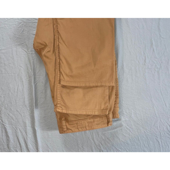 Hugo Boss Slim Fit Flat Front Stretch Cotton 'Schino' Pants. Washed Orange 34X31 - Picture 3 of 9